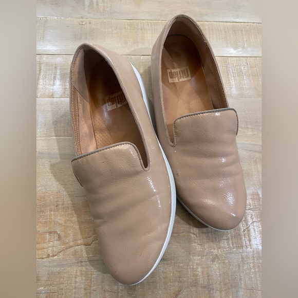 FITFLOP Audrey loafer shoe women’s taupe slipper - Picture 7 of 14